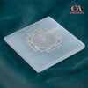 Shree Yantra Square Selenite Plate