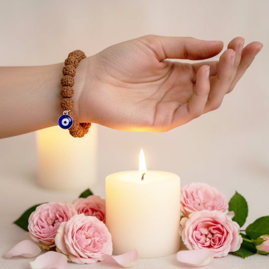 Rudraksh With Evil Eye