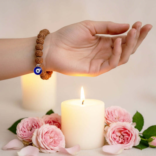 Rudraksh With Evil Eye