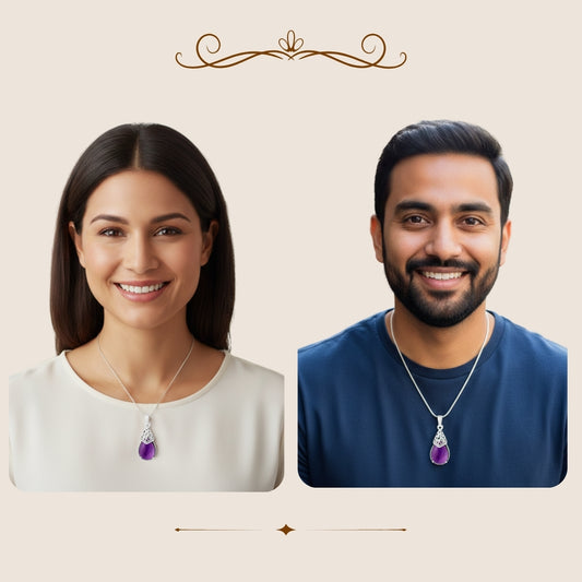 Amethyst Drop Pendant
