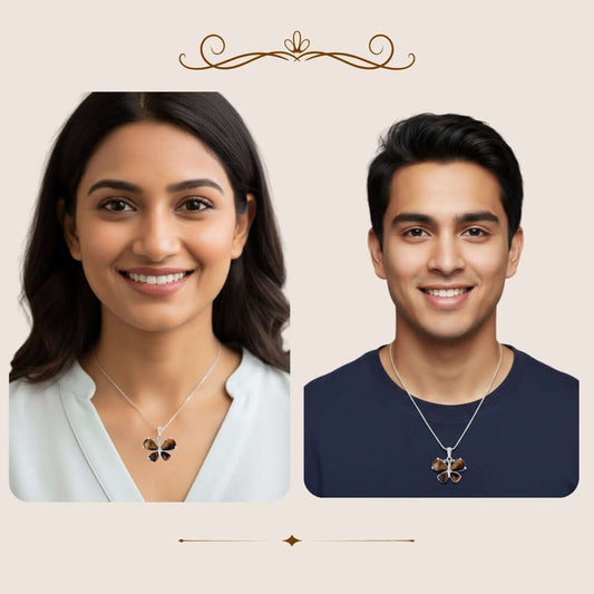 TIGER EYE BUTTERFLY PENDANT