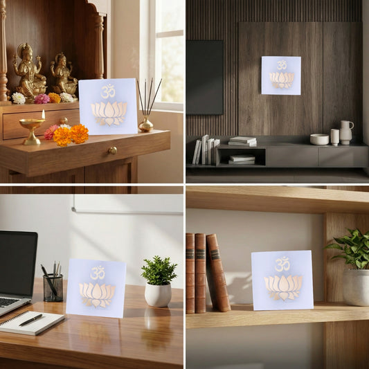 Lotus Selenite Plate