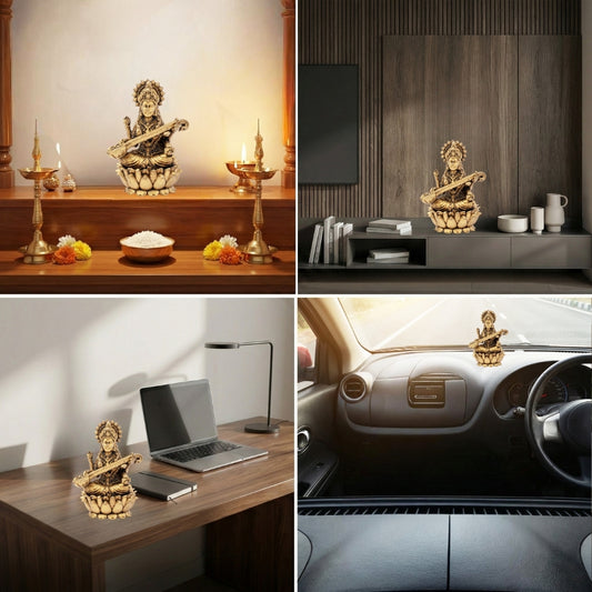 Brass Saraswati Ji Idol