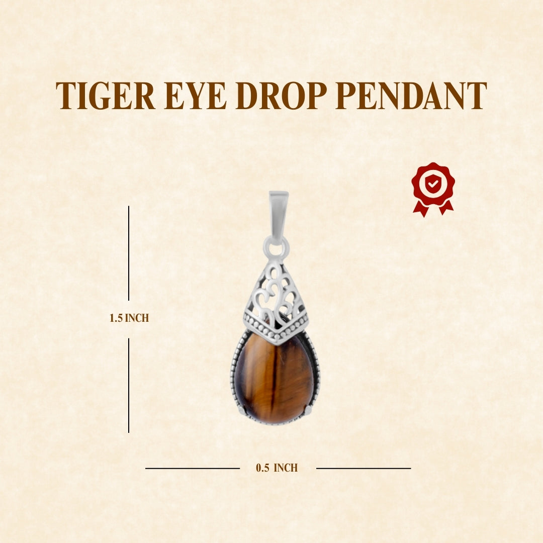 Tiger Eye Drop Pendant