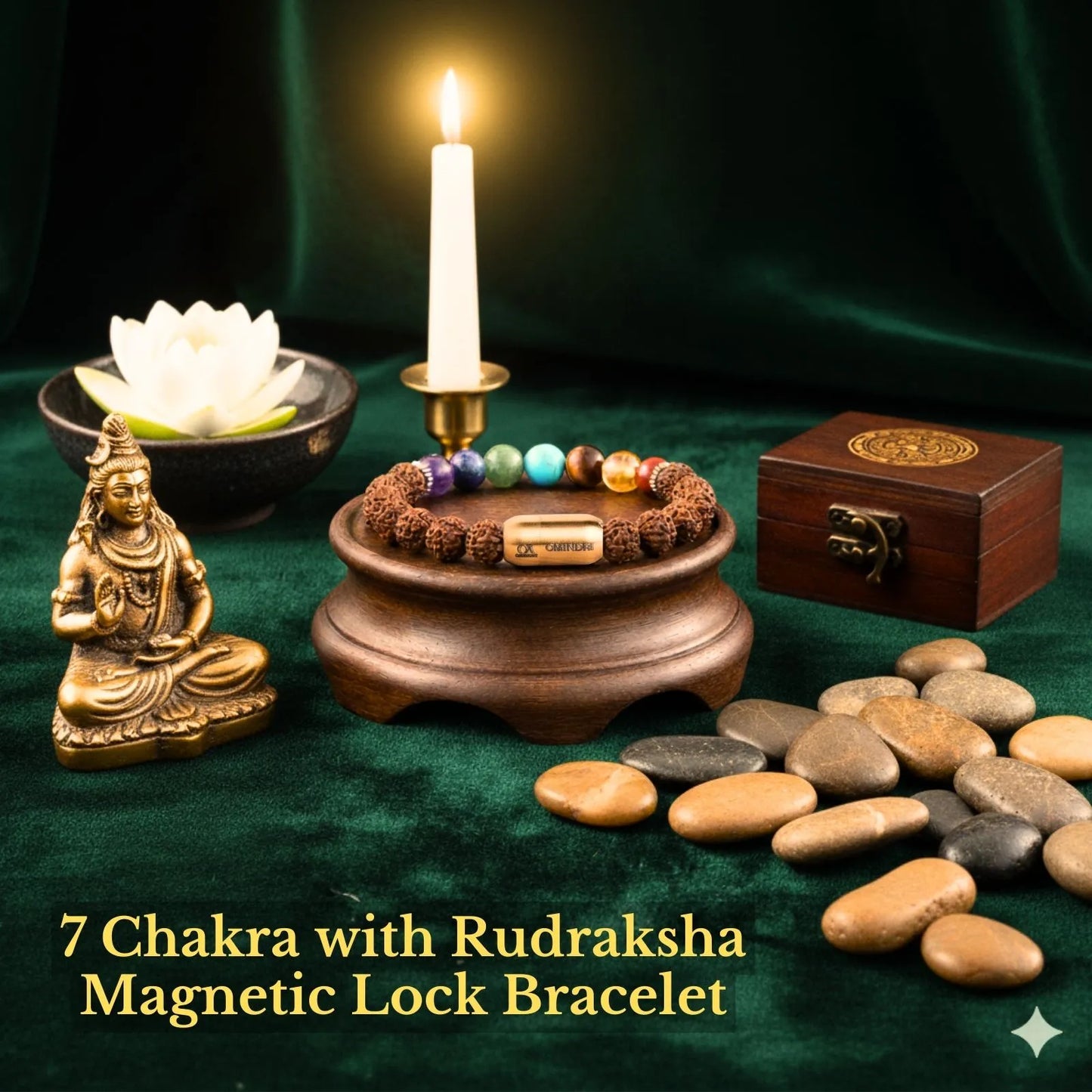 7 Chakra Rudraksha Bracelet