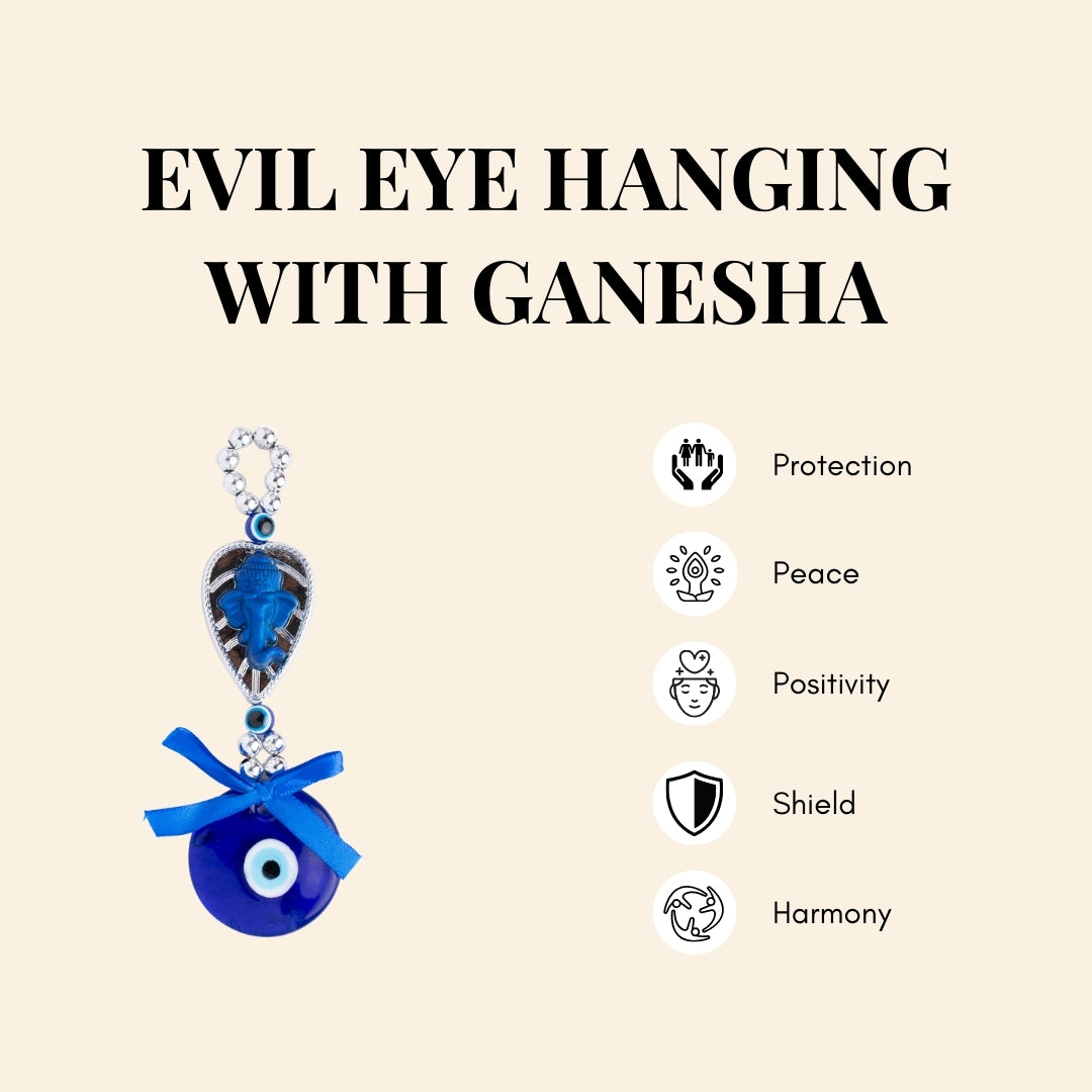 Evil Eye Hanging with Ganesha