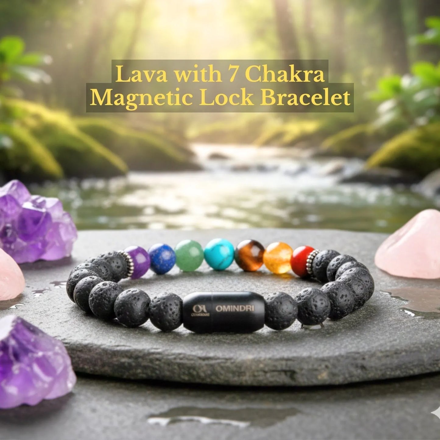 Lava 7 Chakra Bracelet
