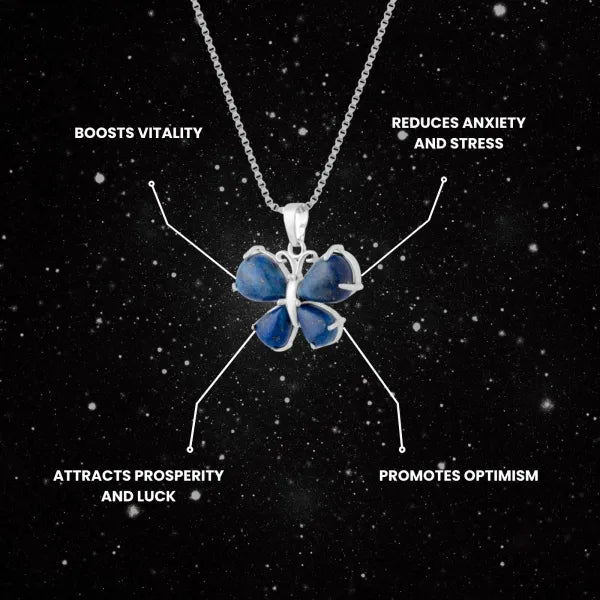 Lapis Lazuli Butterfly Pendant