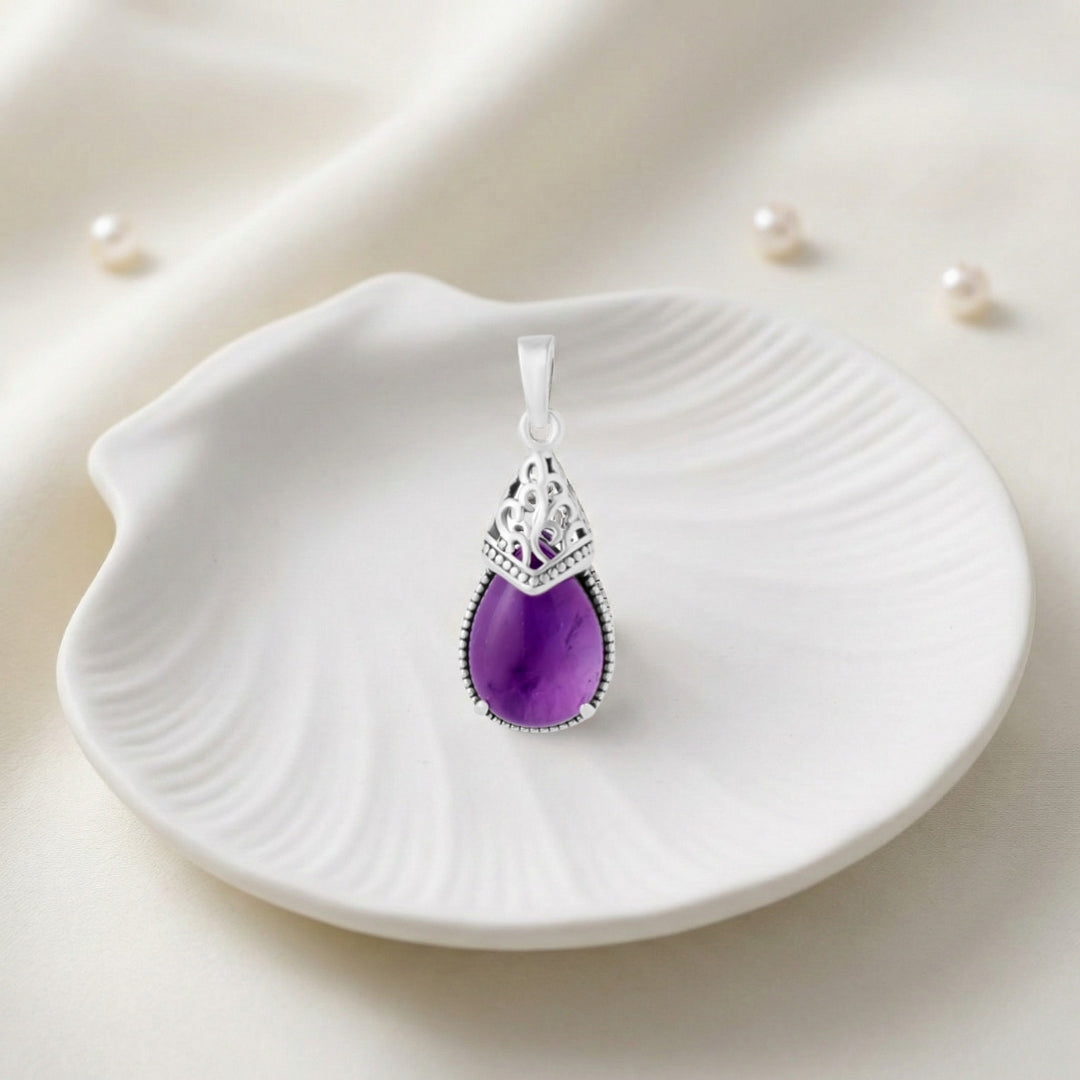 Amethyst Drop Pendant
