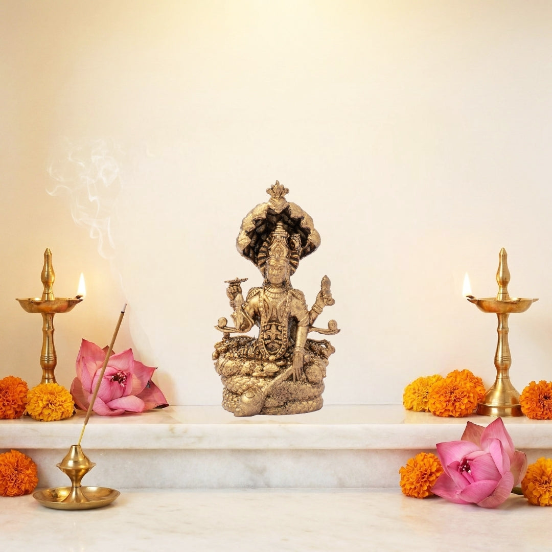 Brass Lord Vishnu Ji Idol