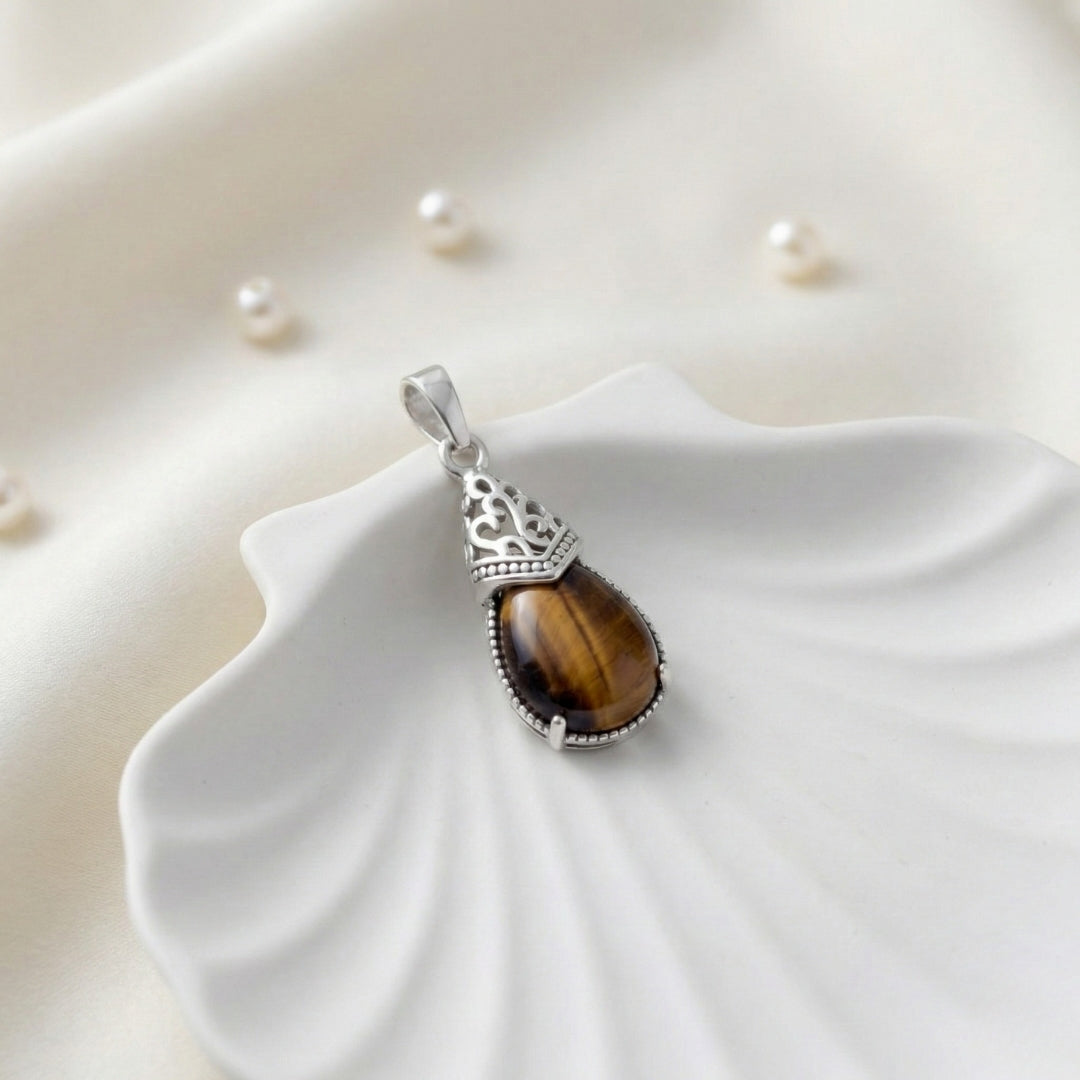Tiger Eye Drop Pendant