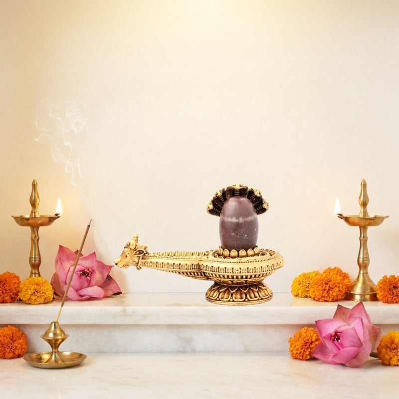 Brass Jalheri and Narmadeshwar Shivling