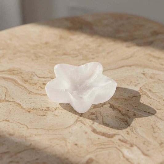 Star Selenite Plate