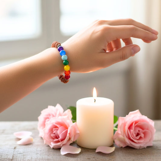 7 Chakra Rudraksha Bracelet