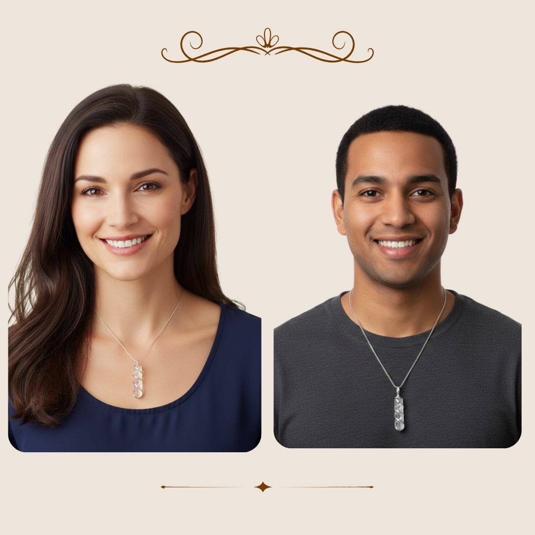 Clear Quartz Pencil  Pendant