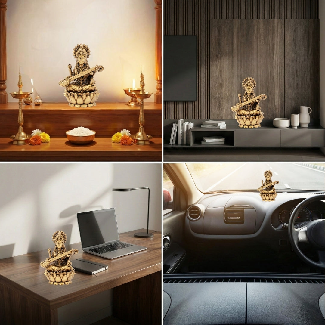 Brass  Saraswati Ji Idol