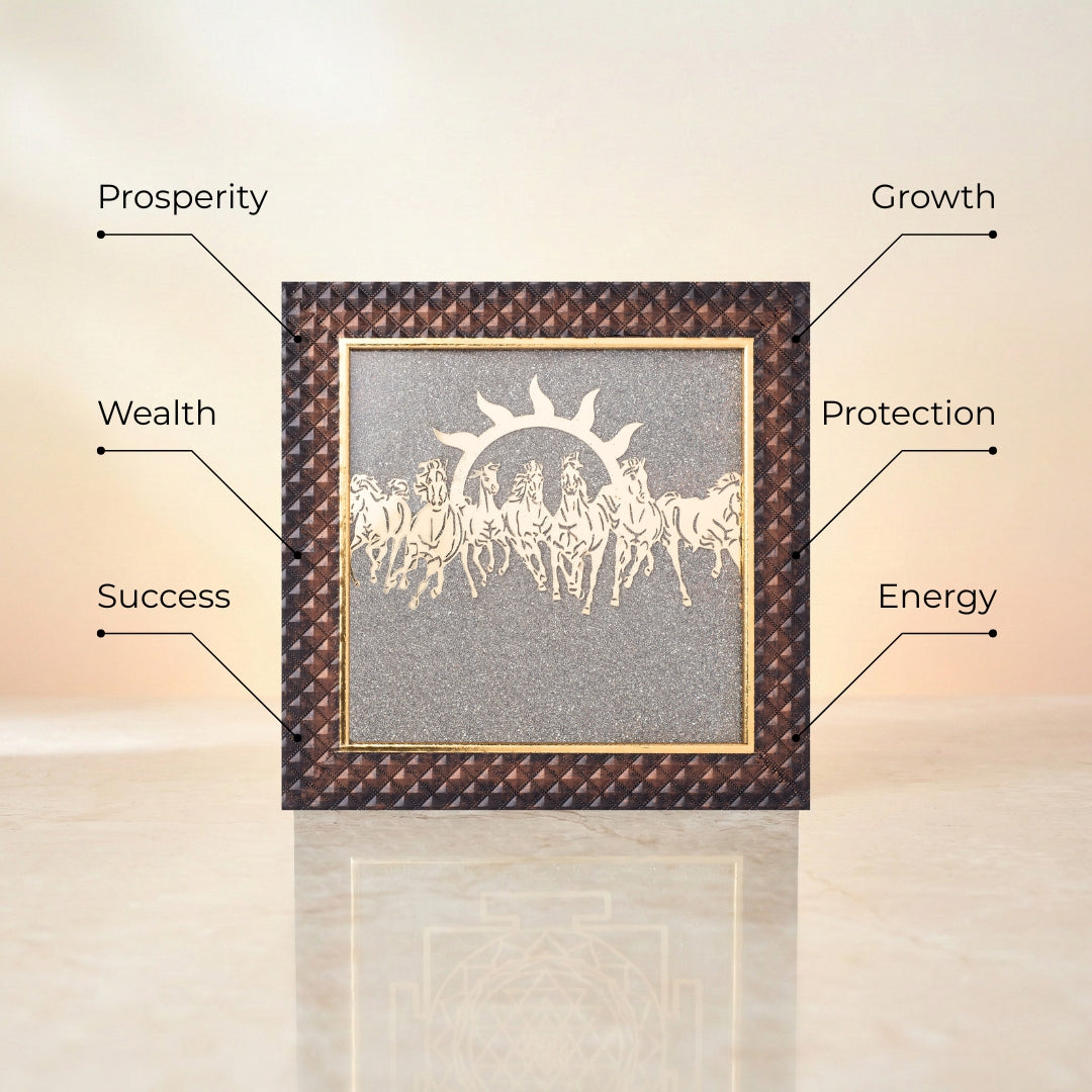 7 Horse Pyrite Frame