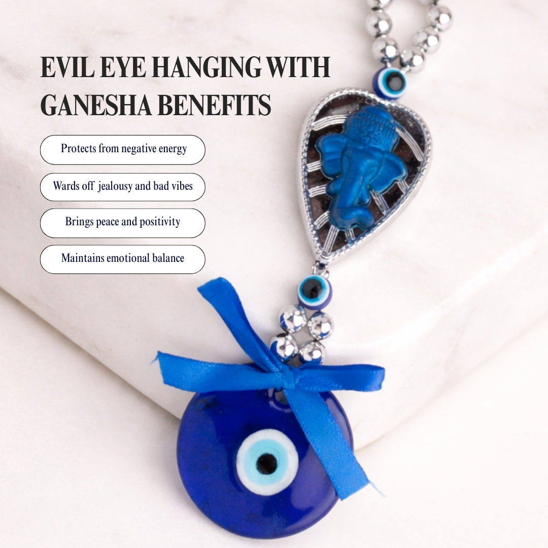 Evil Eye Hanging with Ganesha