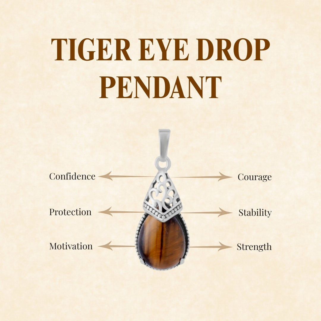 Tiger Eye Drop Pendant