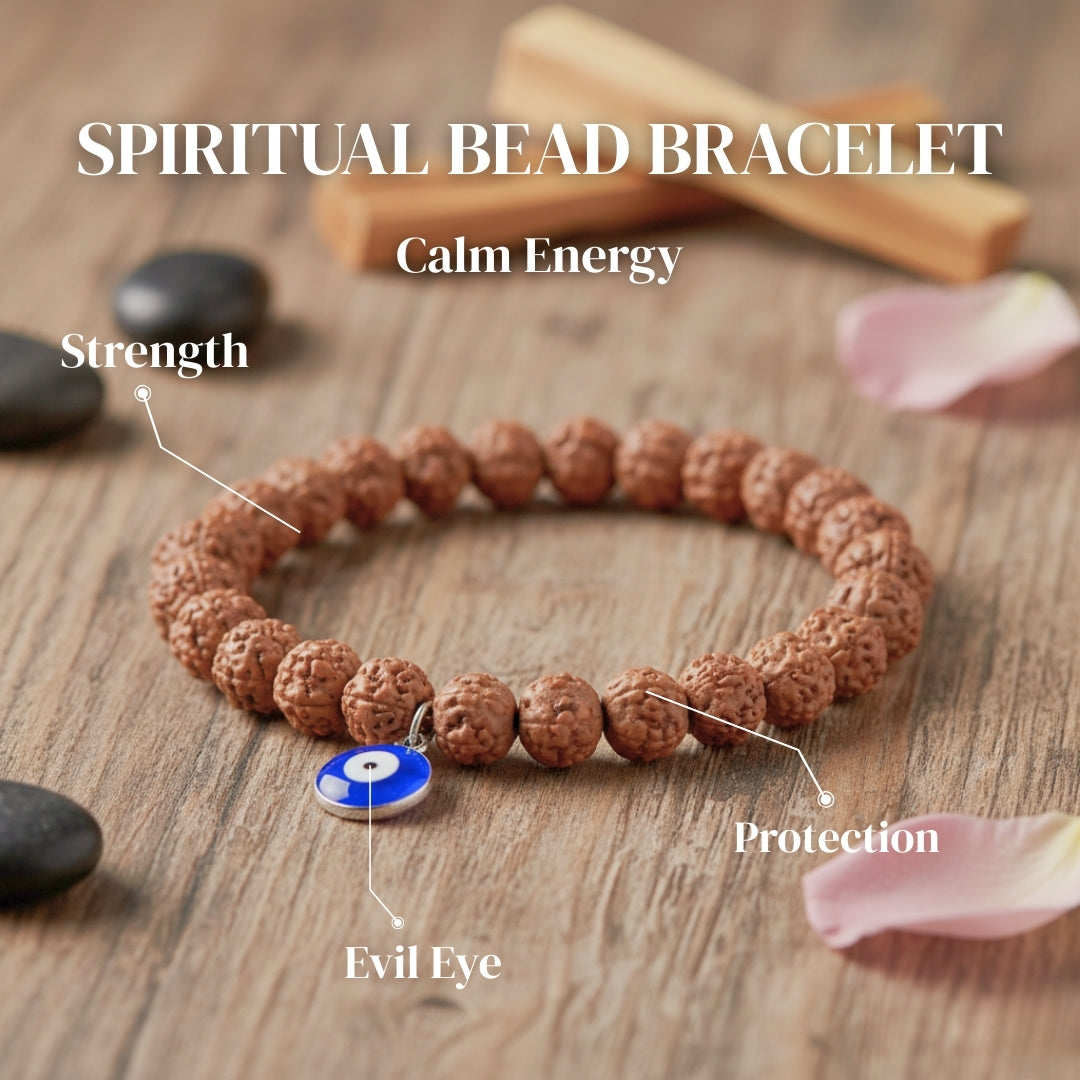 Rudraksh With Evil Eye