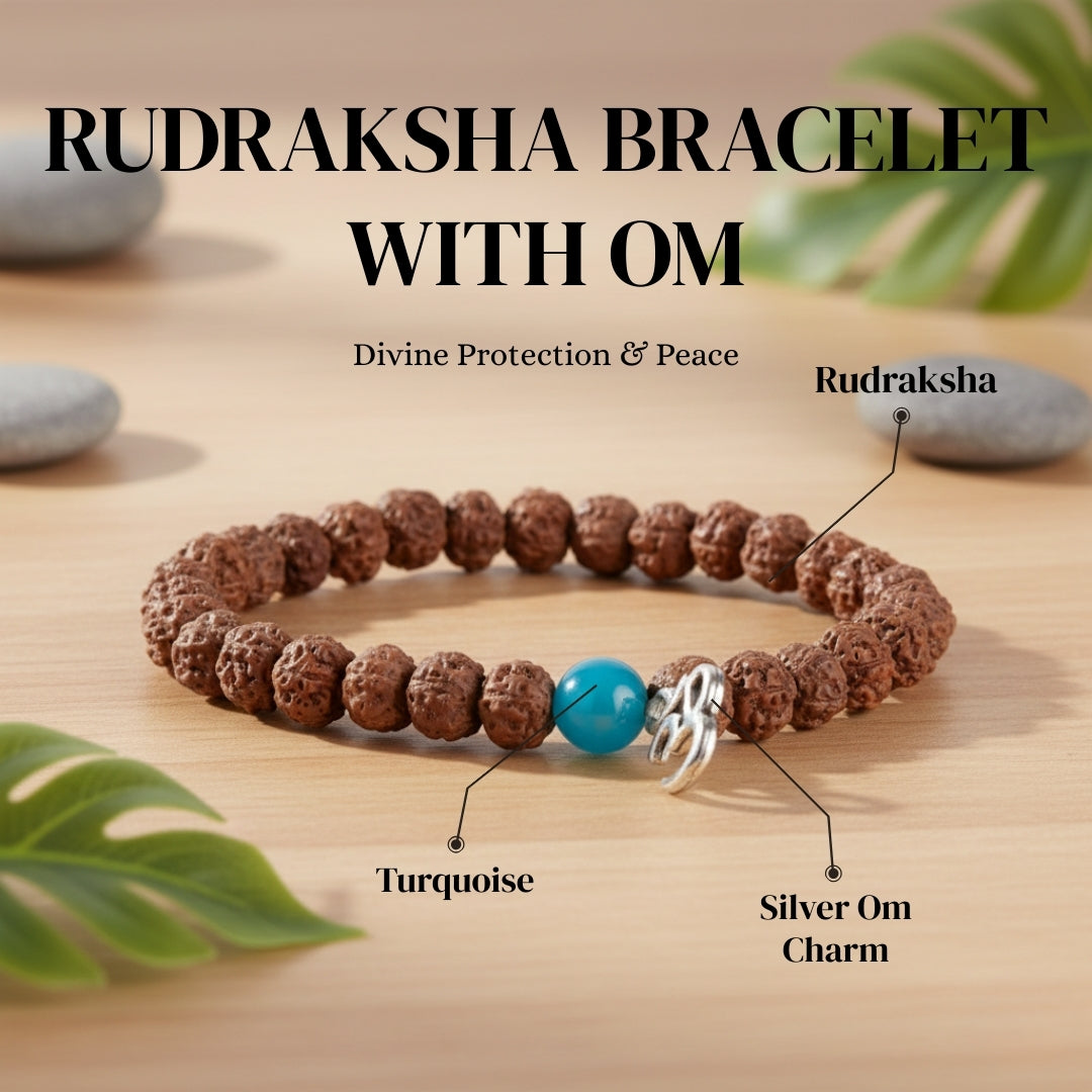 Rudraksha Bracelet With Om