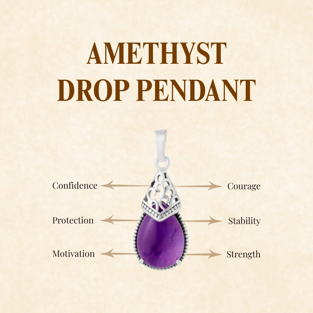 Amethyst Drop Pendant