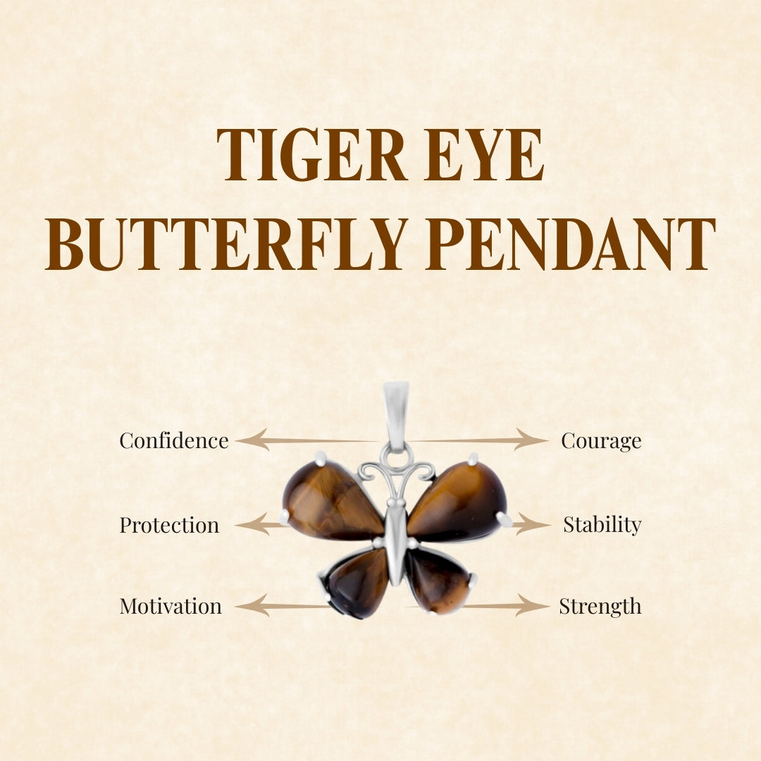 TIGER EYE BUTTERFLY PENDANT