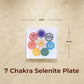 7 Chakra Selenite Plate