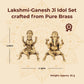 Brass Lakshmi-Ganesh Ji Idol Set
