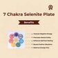 7 Chakra Selenite Plate