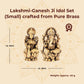 Brass Lakshmi-Ganesh Ji Idol Set (Small)