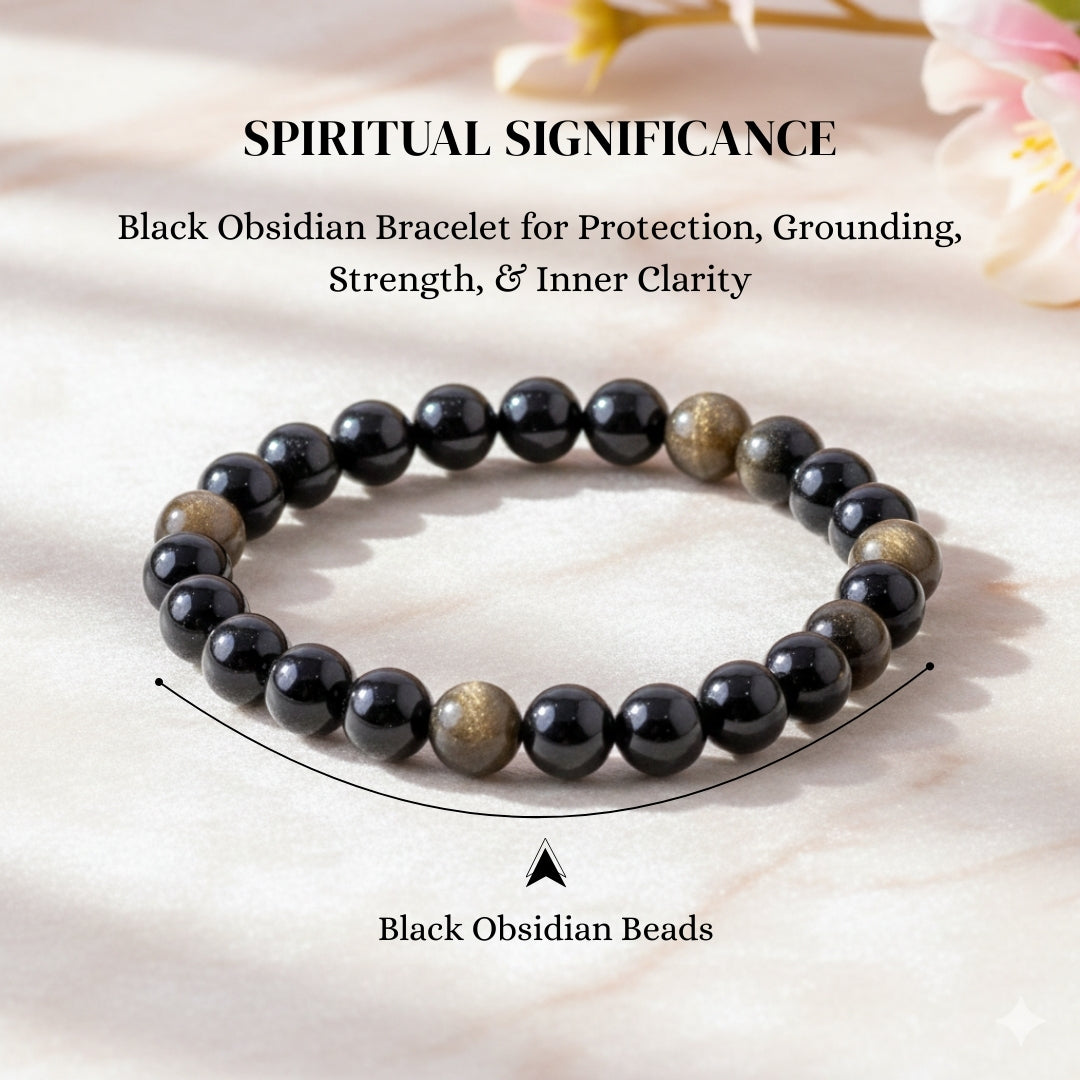 Black Obsidian Bracelet