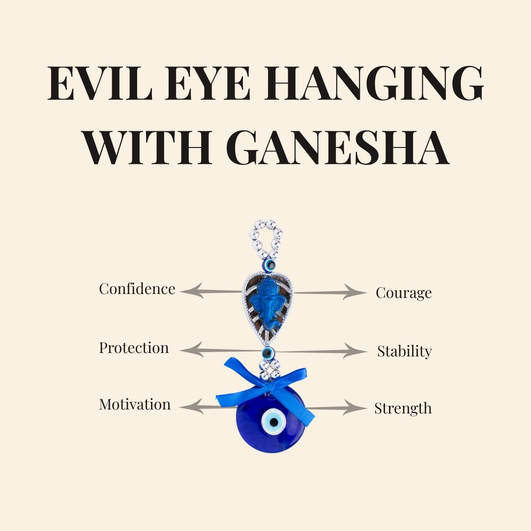 Evil Eye Hanging with Ganesha