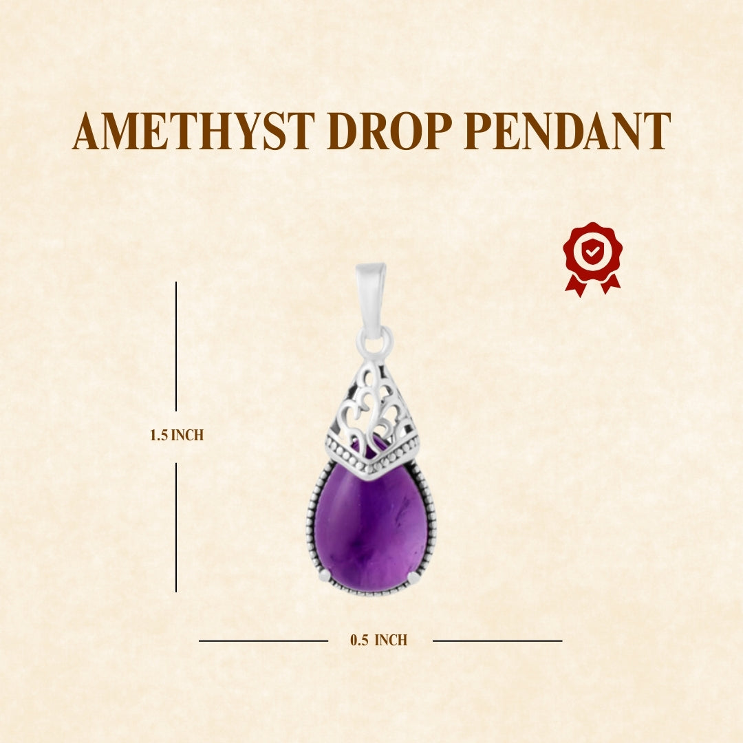 Amethyst Drop Pendant