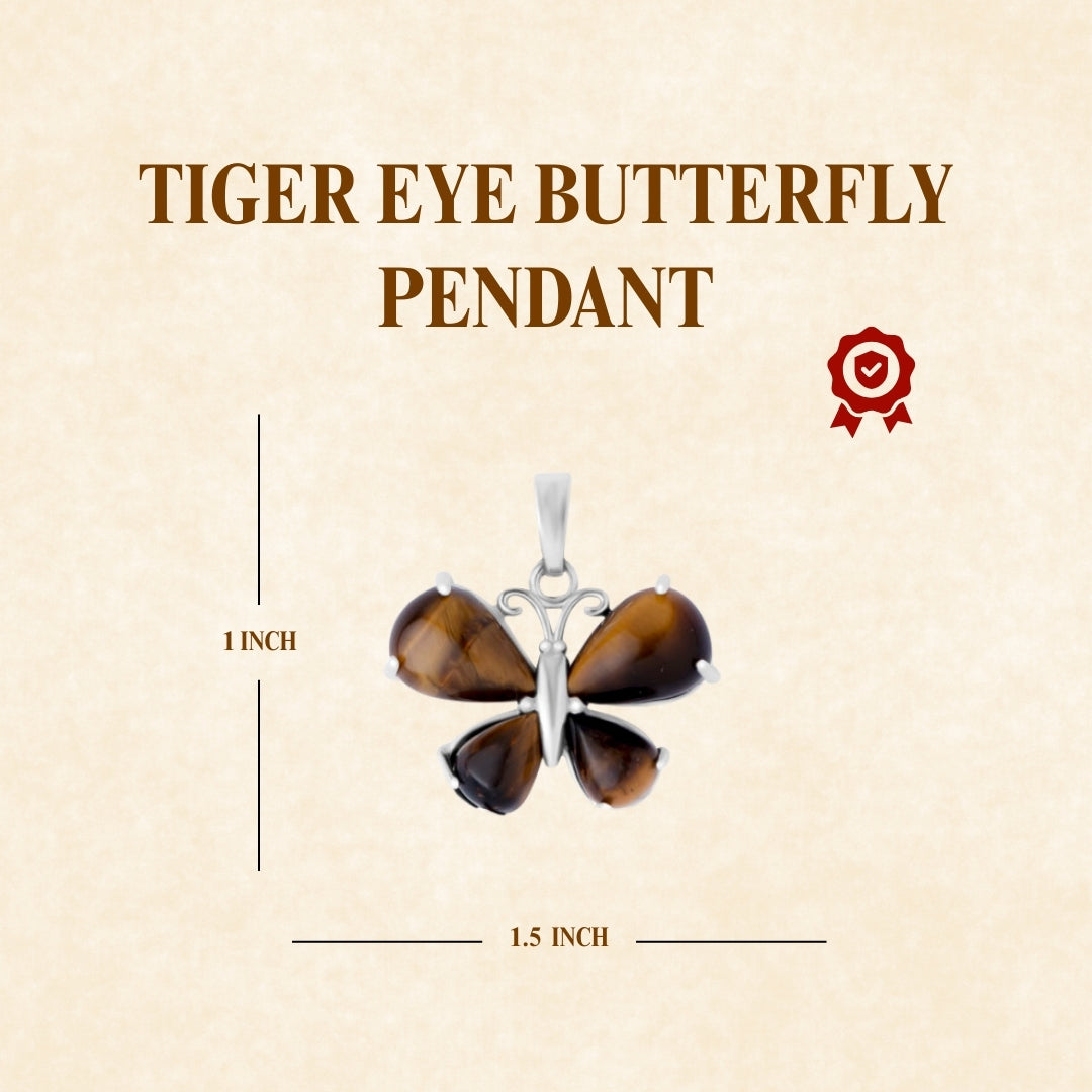 TIGER EYE BUTTERFLY PENDANT