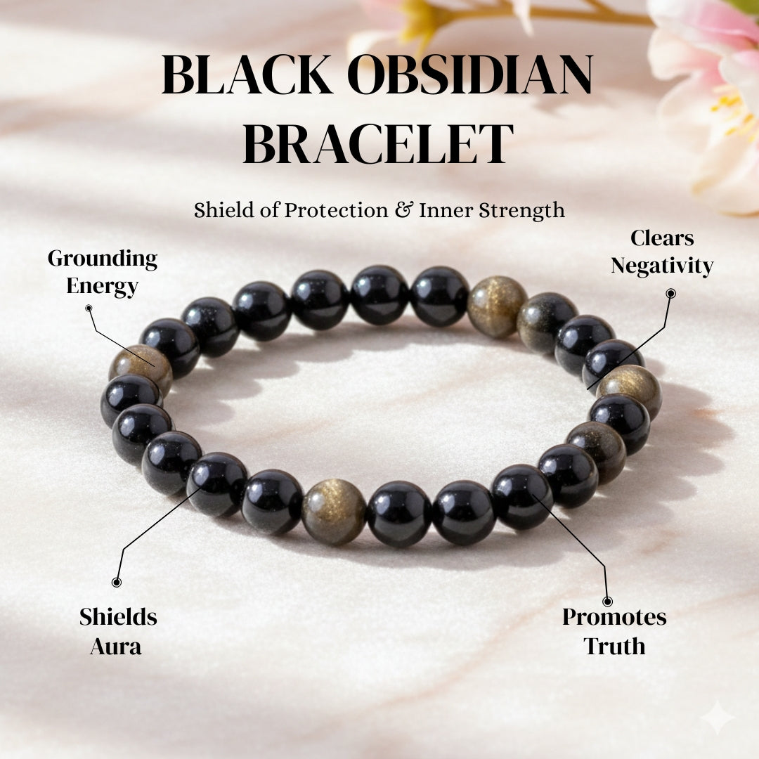 Black Obsidian Bracelet