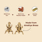 Brass Lakshmi-Ganesh Ji Idol Set