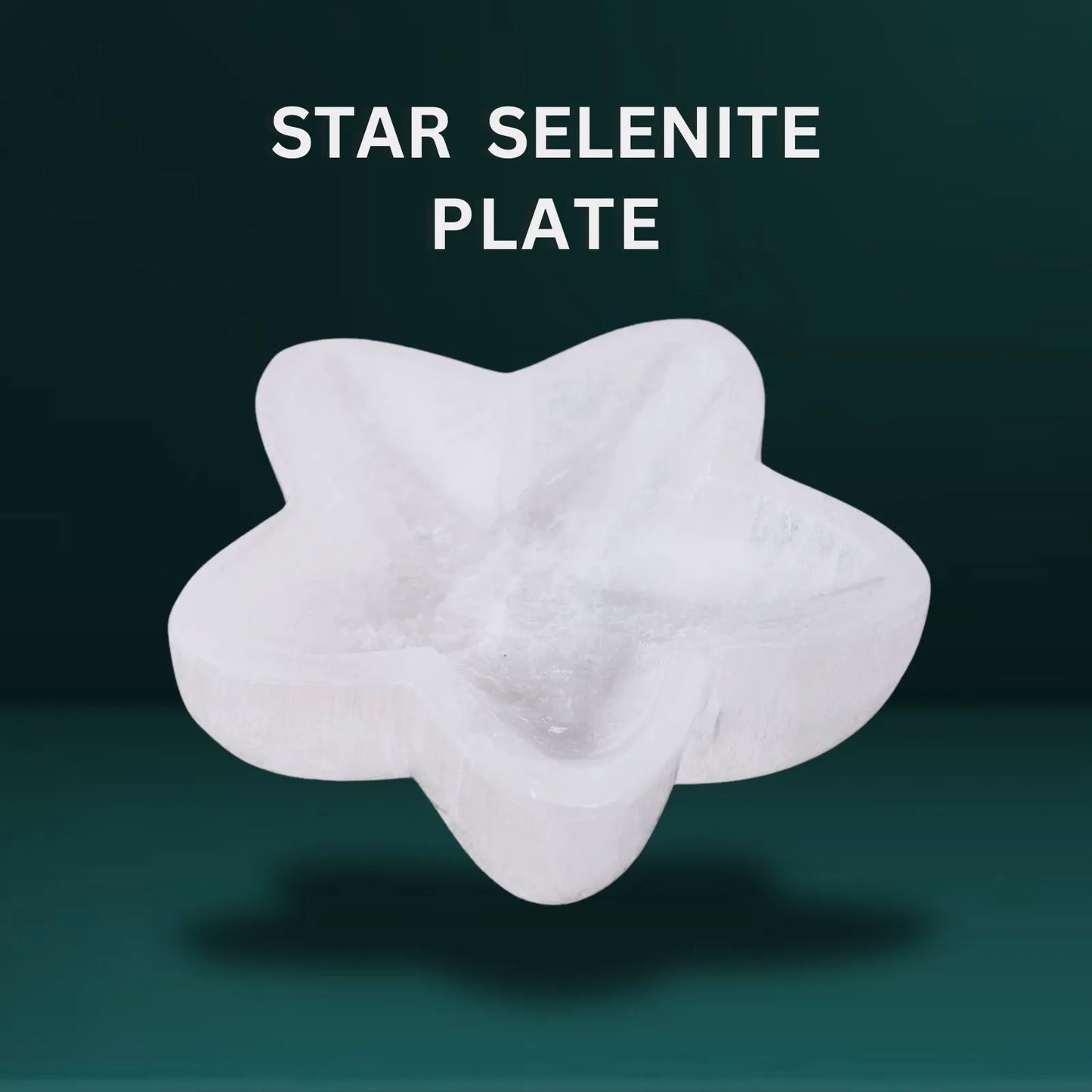 Star Selenite Plate