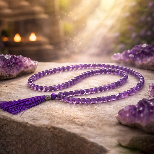 Natural Amethyst Mala