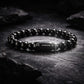 Magnet Black Obsidian Bracelet showcasing natural stones and magnetic elements for protection and style.