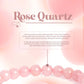 Magnet Rose Quartz Bracelet showcasing natural pink stones symbolizing love and emotional balance.