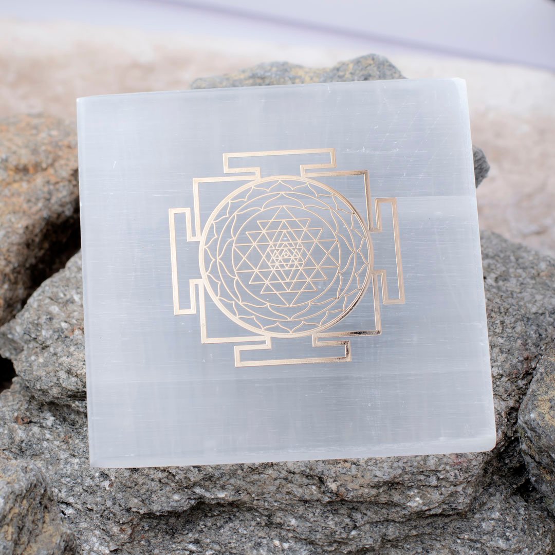Selenite Plate Yantra