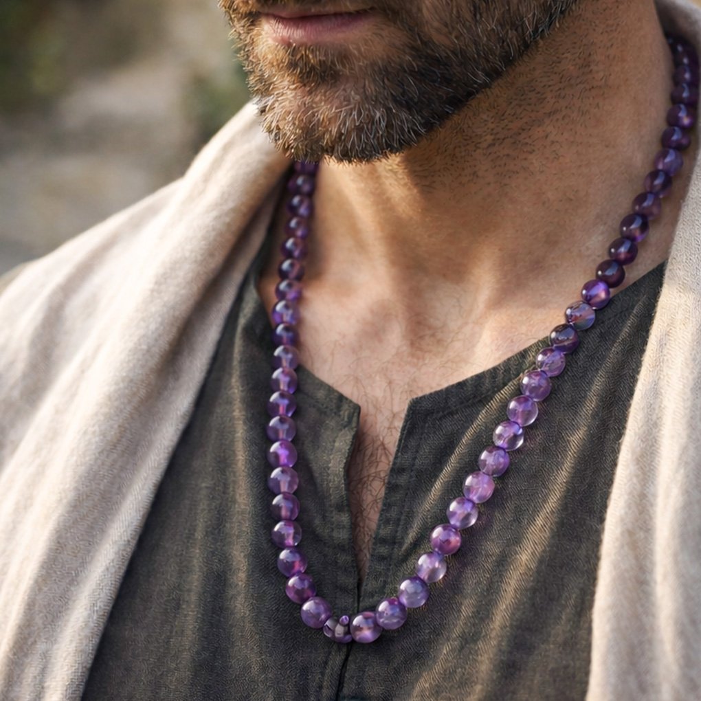 Amethyst Mala With Premium Silk Thread