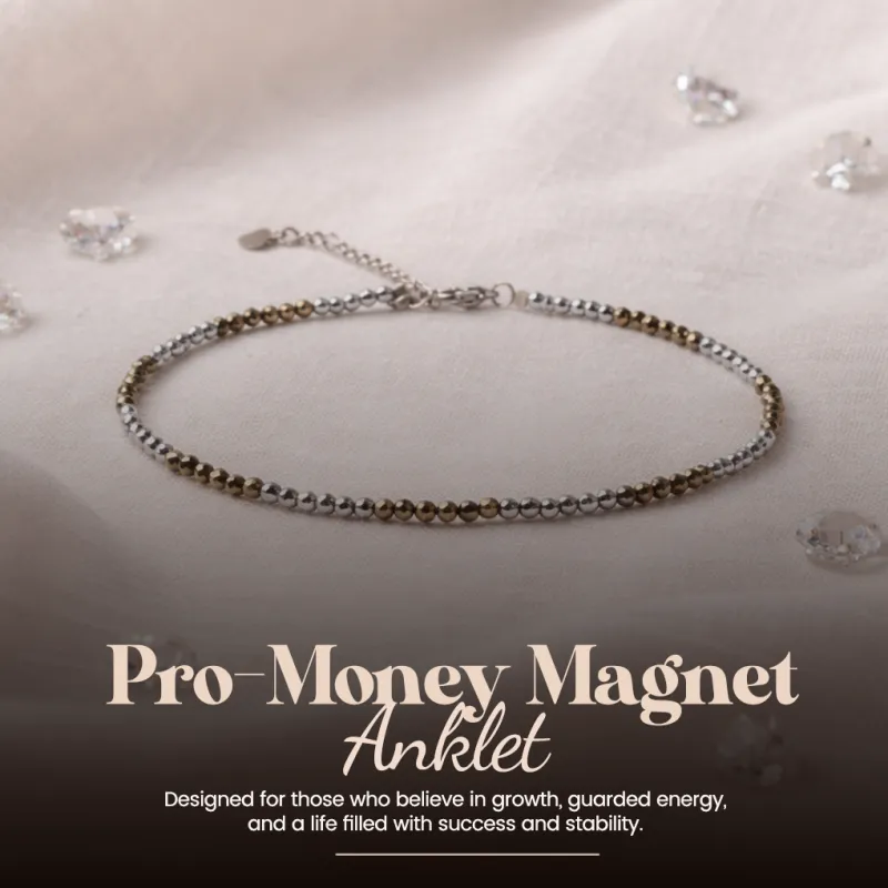 Pro Money Magnet Natural Stone Anklet