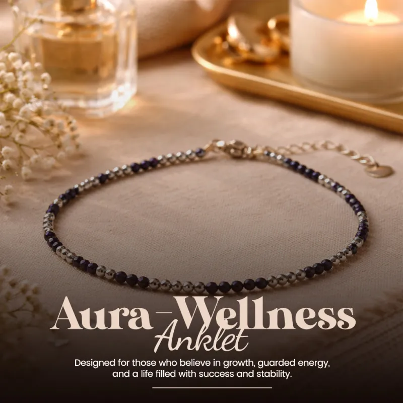 Aura Wellness Natural Stone Anklet 