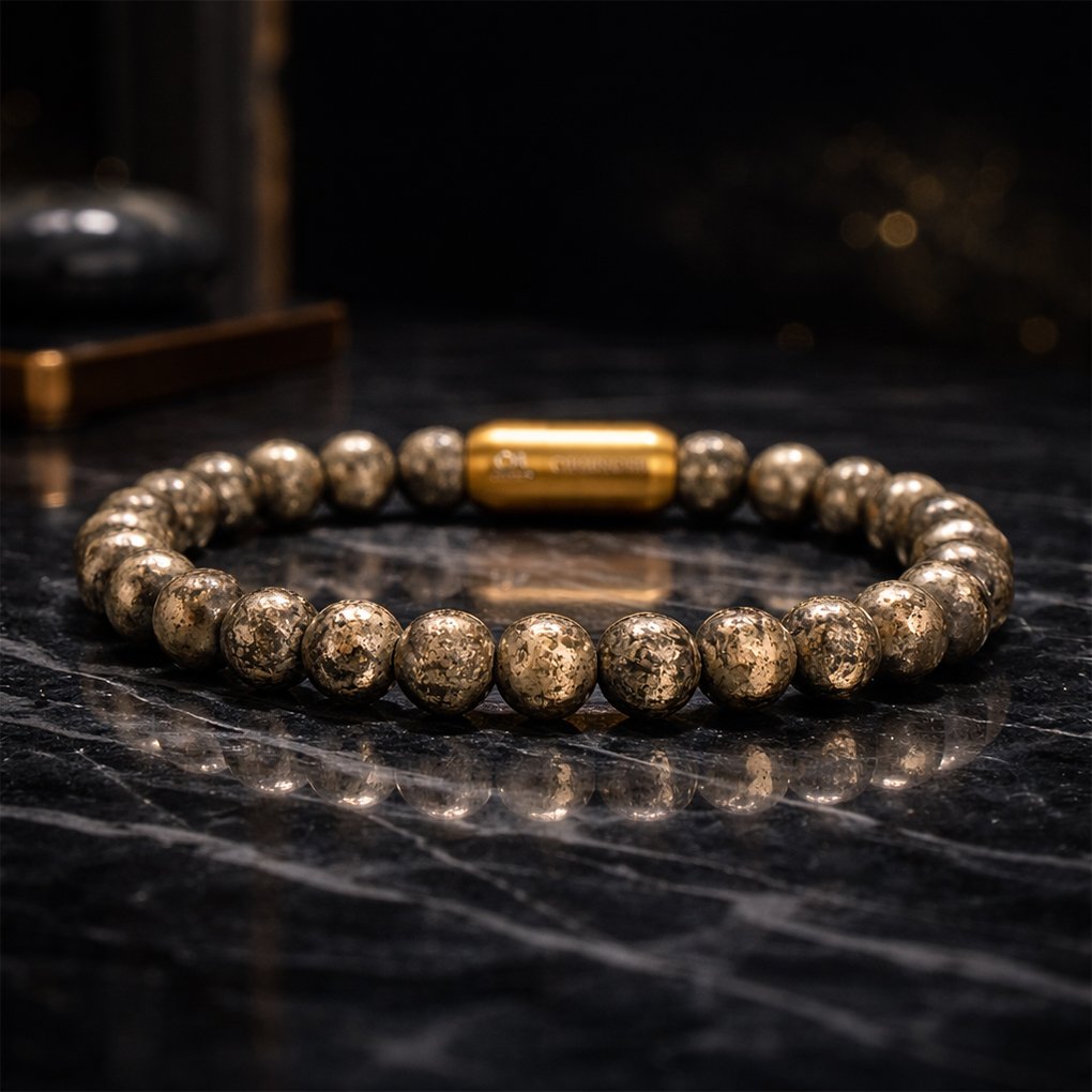 Money Magnet Pyrite Natural Stone Bracelet