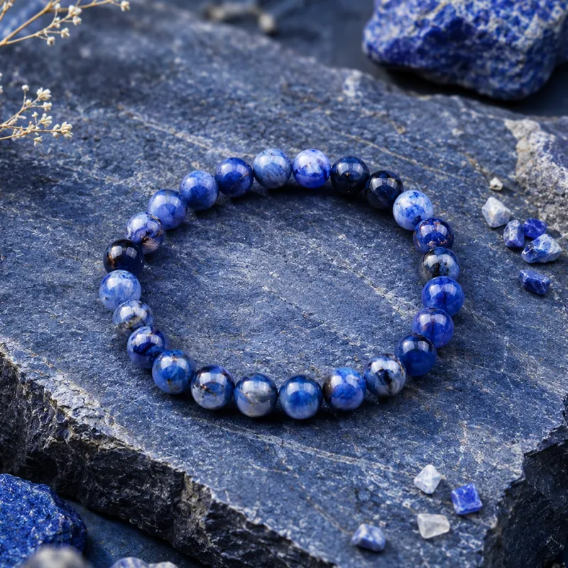 Sodalite Natural Stone Bracelet- To Prevent Nightmares and Phobias