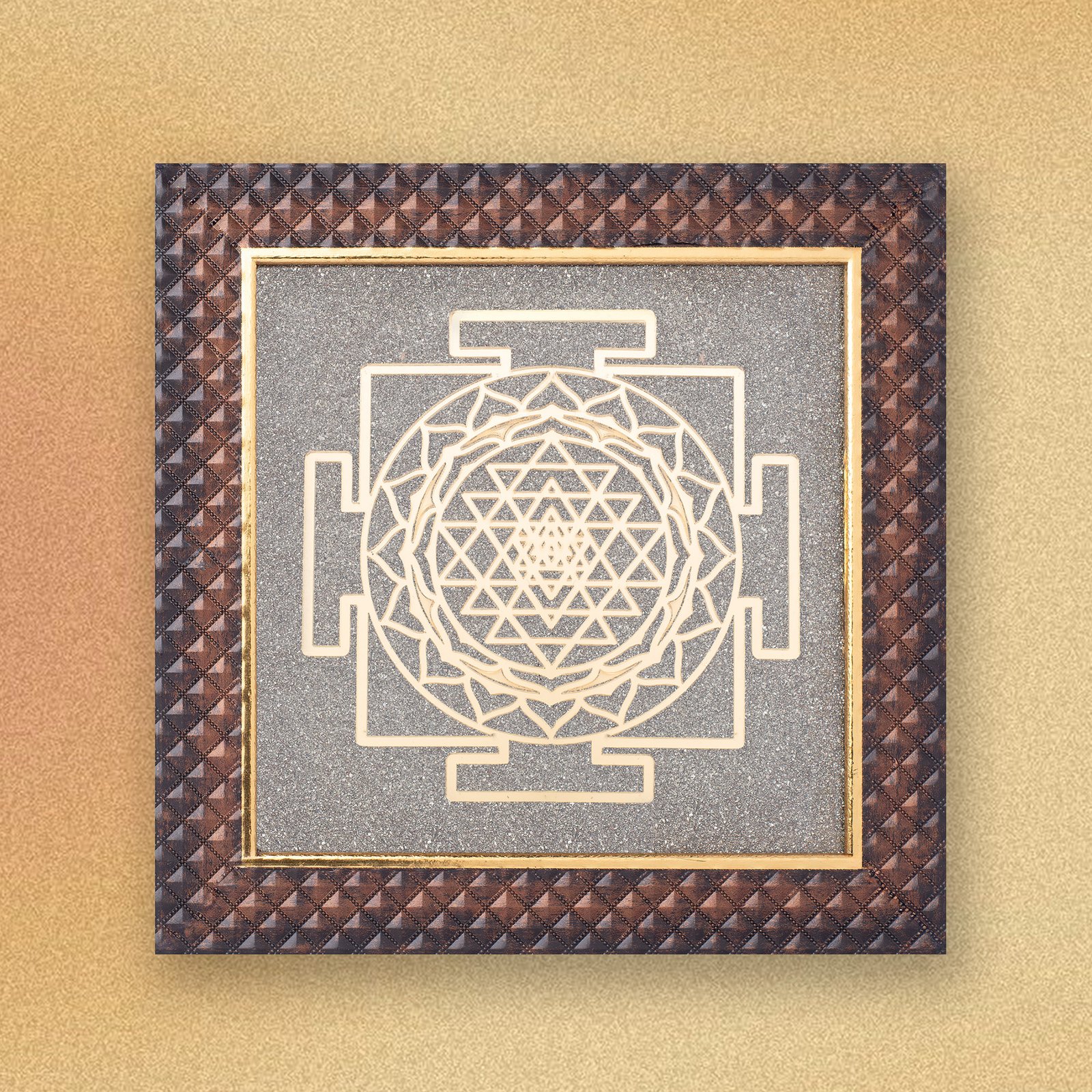 Natural Pyrite Yantra Frames